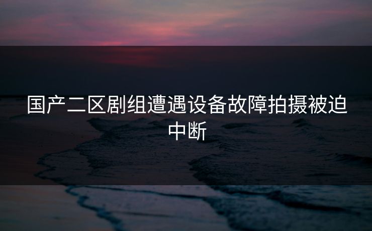 国产二区剧组遭遇设备故障拍摄被迫中断